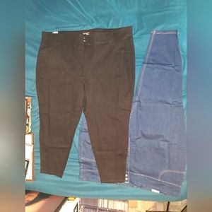 2 Pairs Plus Size 5X Skinny Jeans